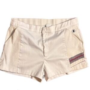 1970s paul sullivan cream colored mens tennis shorts (38)